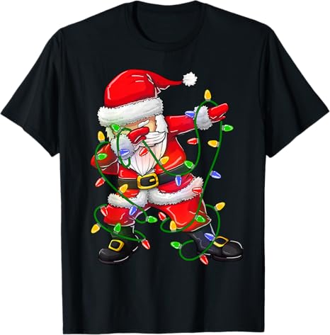 Dabbing Santa Funny Christmas Shirts